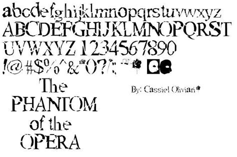 phantom of the opera font